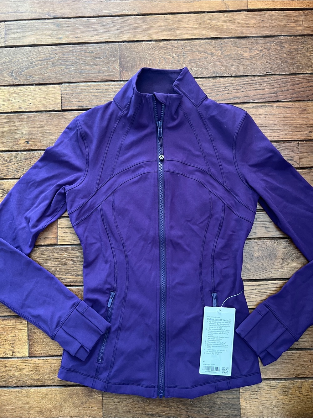 Lululemon Dark Court Purple Define Jacket Size 6 NWT Rare Gem